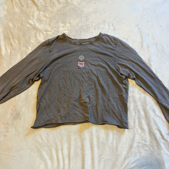 Life Is Good Tops - Life Is Good Gray Long Sleeve Shirt